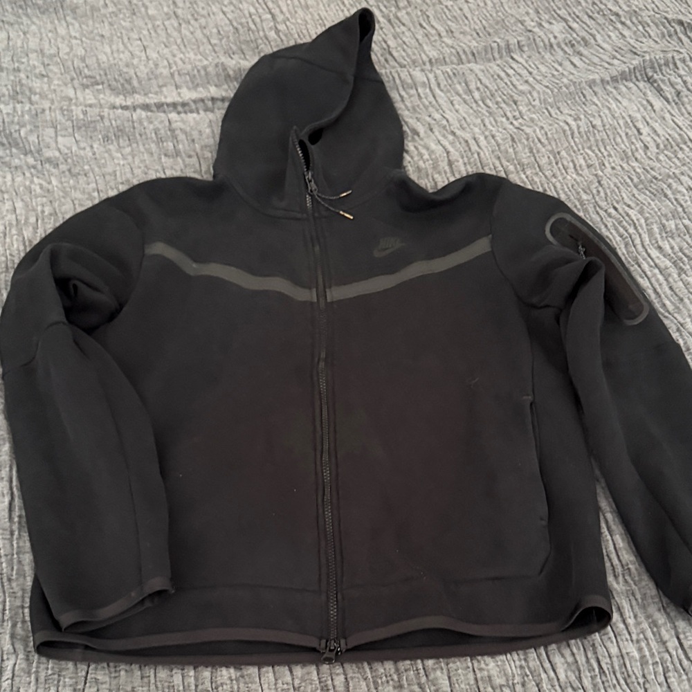 Nike tech fleece Black Full-Zip Hoodie